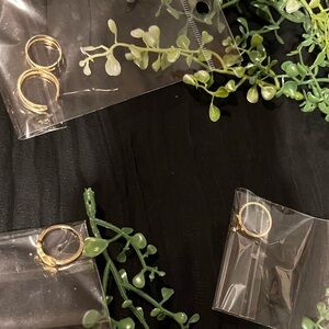Elegant Gold Hoop rings